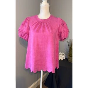 Voy Scalloped Top